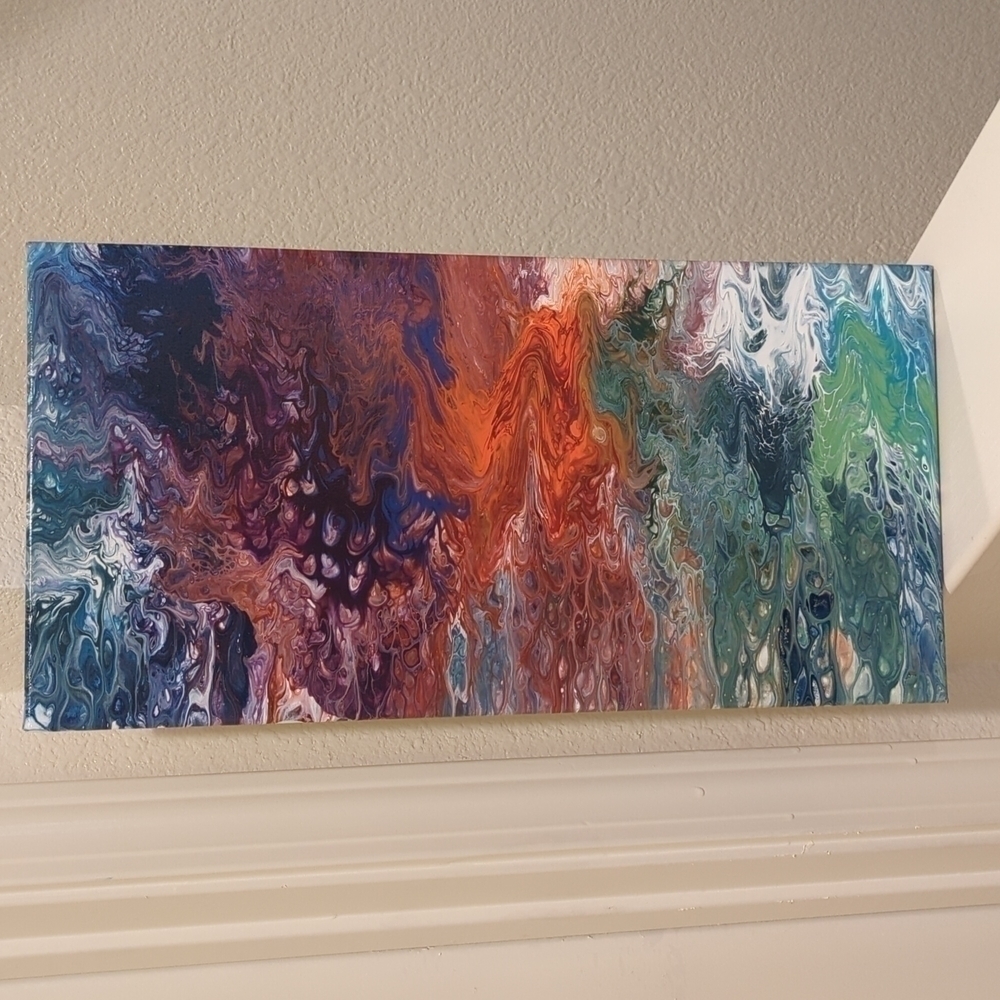 20X10" Tonia Southam original acrylic pour